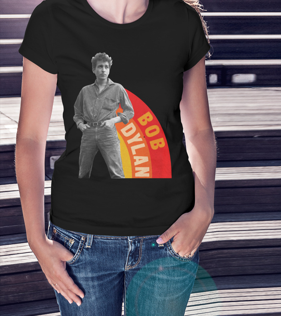 Bob Dylan Rainbow Photo T-Shirt