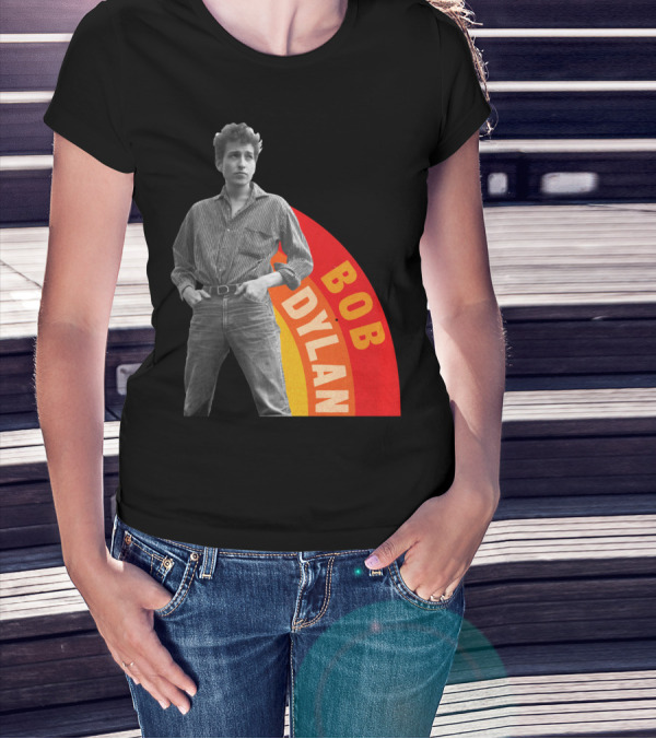 Bob Dylan Rainbow Photo T-Shirt