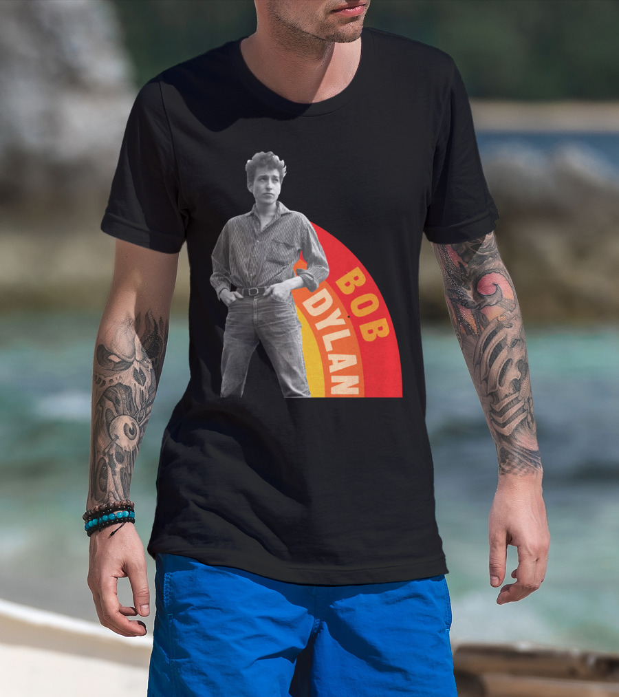 Bob Dylan Rainbow Photo T-Shirt