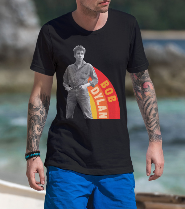 Bob Dylan Rainbow Photo T-Shirt