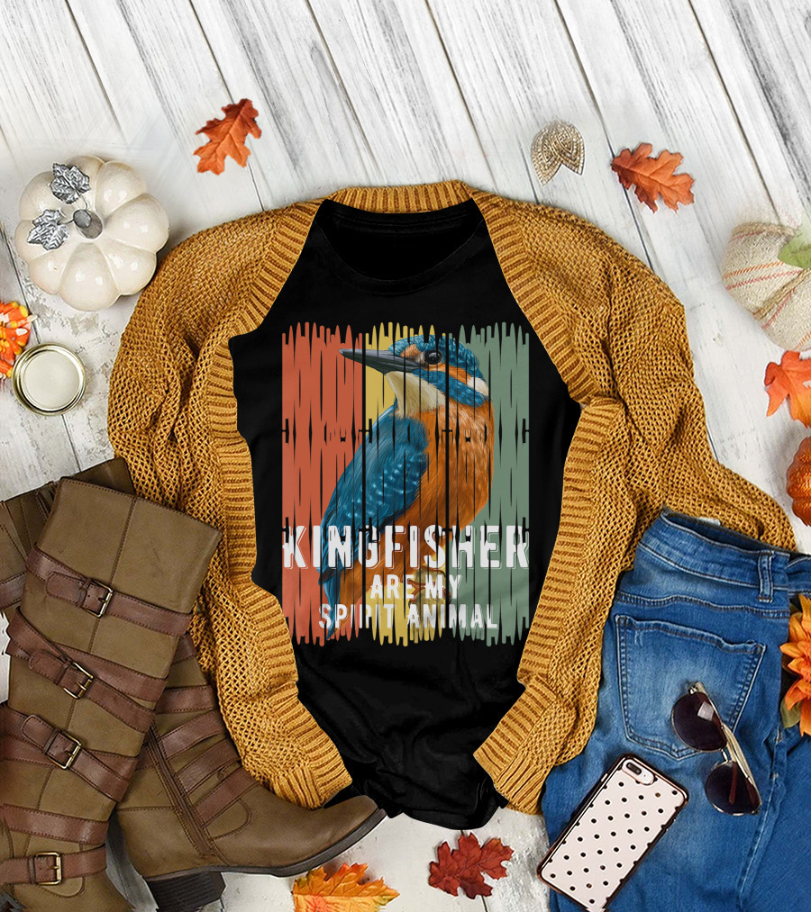 Kingfisher Are My Spirit Animal T-Shirt