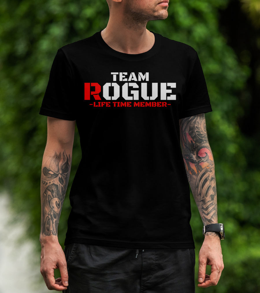 Team Rogue Life Time Member Military Style Gym Fitness Workout Training Patriotic USA T-Shirt