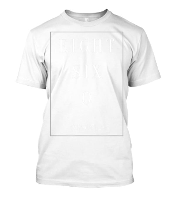 Niantic Eight Six 0 Area Code 860 Connecticut T-Shirt