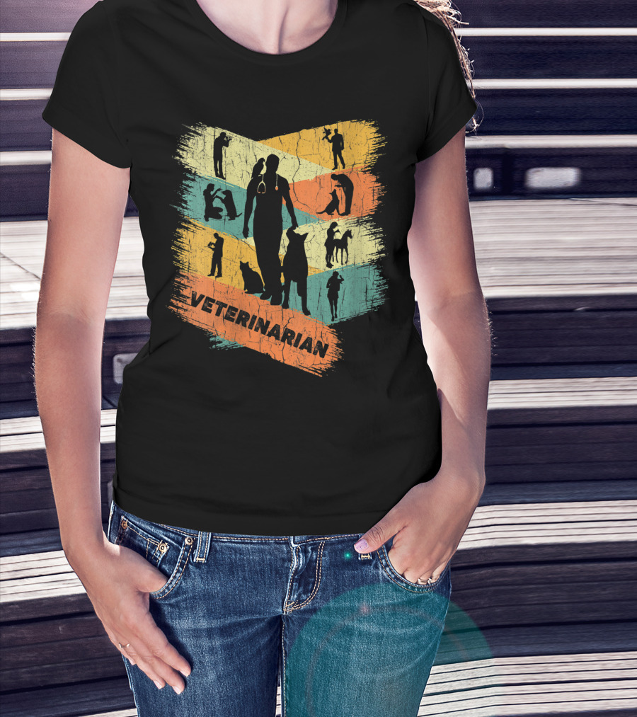 Retro Veterinarian Veterinary Vintage Vet T-Shirt