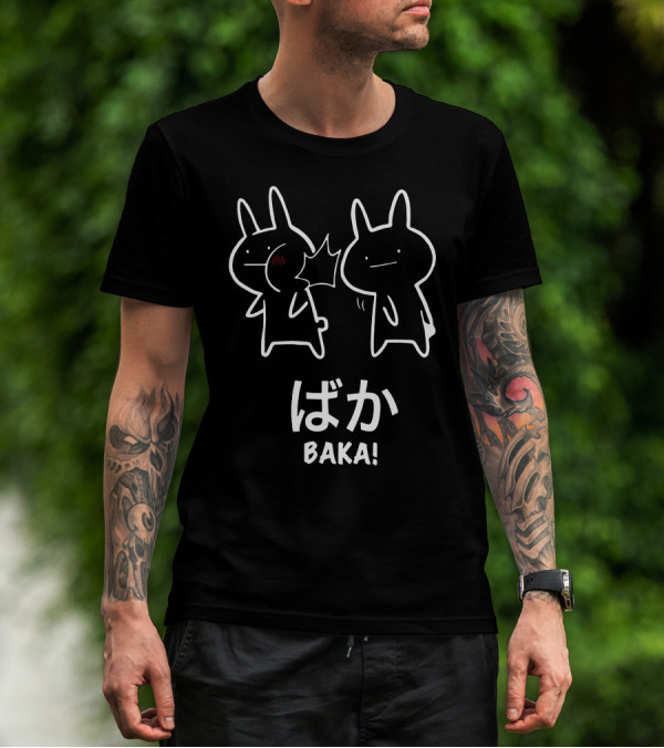 Baka Meme Anime Rabbit Funny Slap T-Shirt