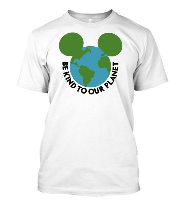 Be Kind To Our Planet Mouse Icon Earth Day T-Shirt