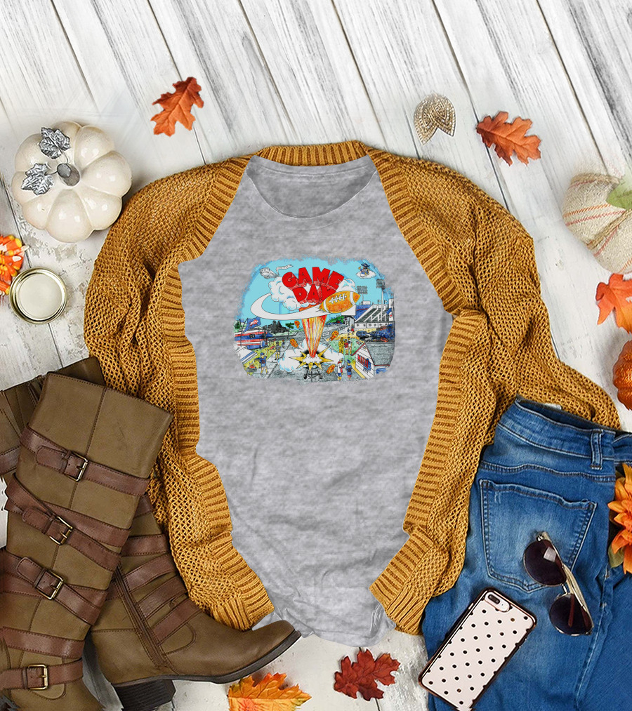 Game Day Welcome to Paradise Football Stadium Scene T-Shirt