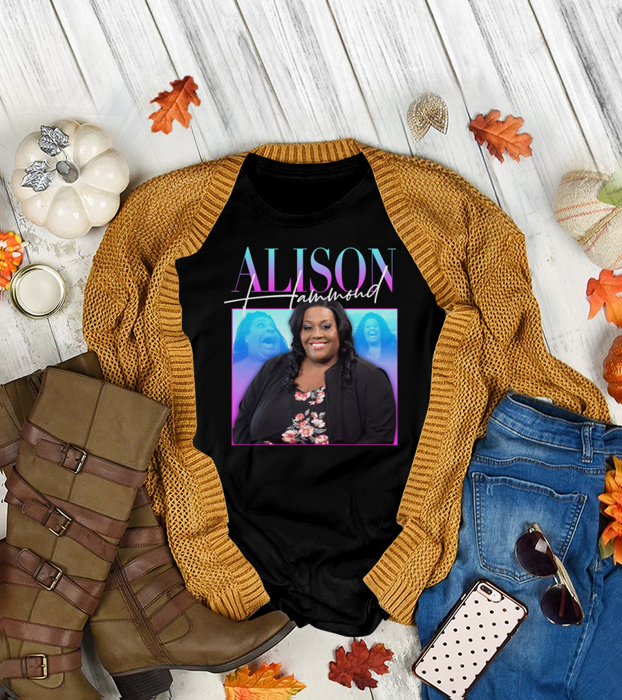 ALISON HAMMOND Vibrant Portrait with Duo Expressions T-Shirt