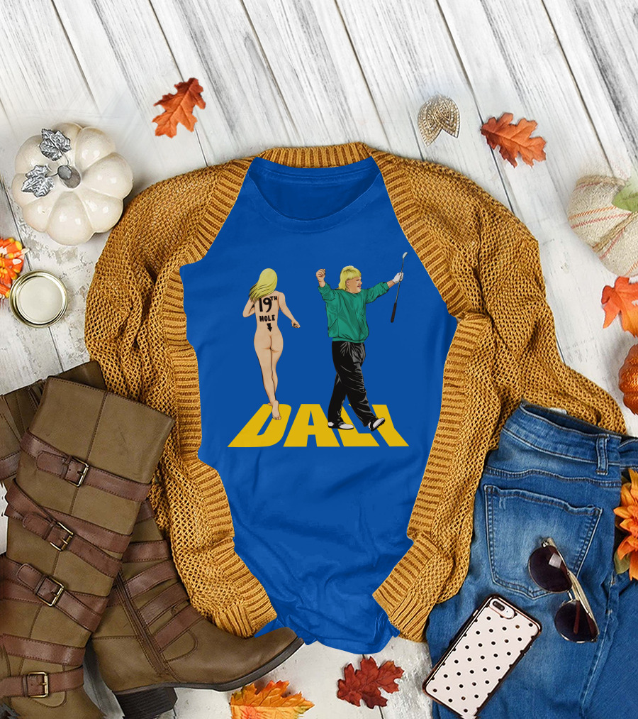 John Daly 19Th Hole Celebratory Pose with Golf Club T-Shirt
