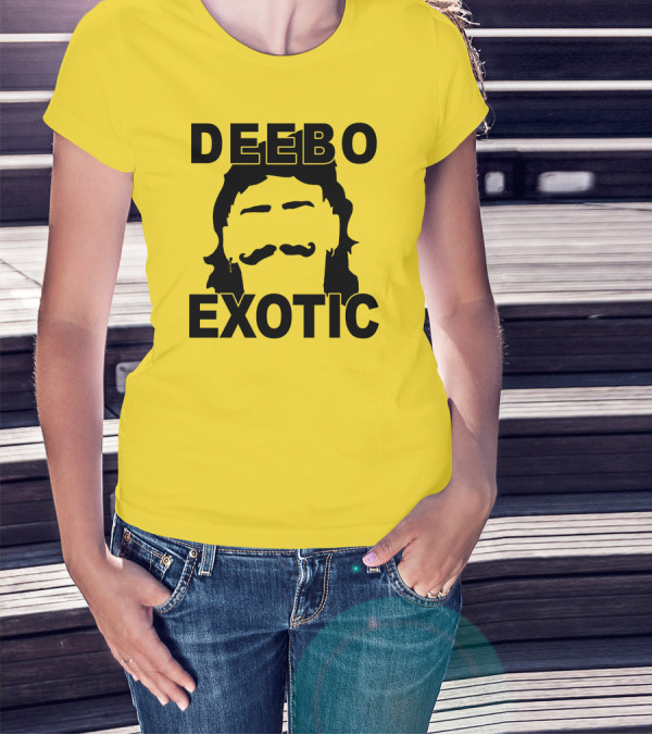 DEEB0 EX0TIC Μullet Mustache T-Shirt