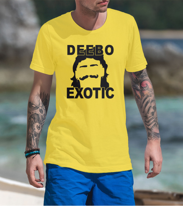 DEEB0 EX0TIC Μullet Mustache T-Shirt
