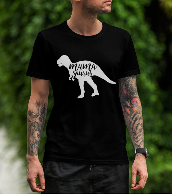 Mama Saurus Dinosaur Mother's Day T-Rex T-Shirt