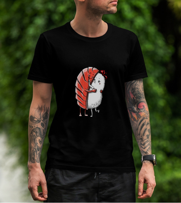 Kawaii Japanese Sushi Hug Cute Food T-Shirt