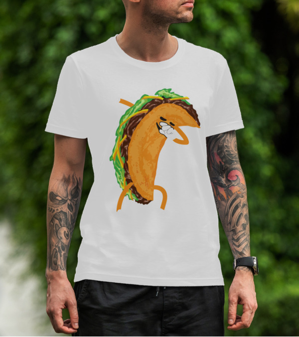 Tacos Tacos Tacos Tacos Dancing Taco Character T-Shirt