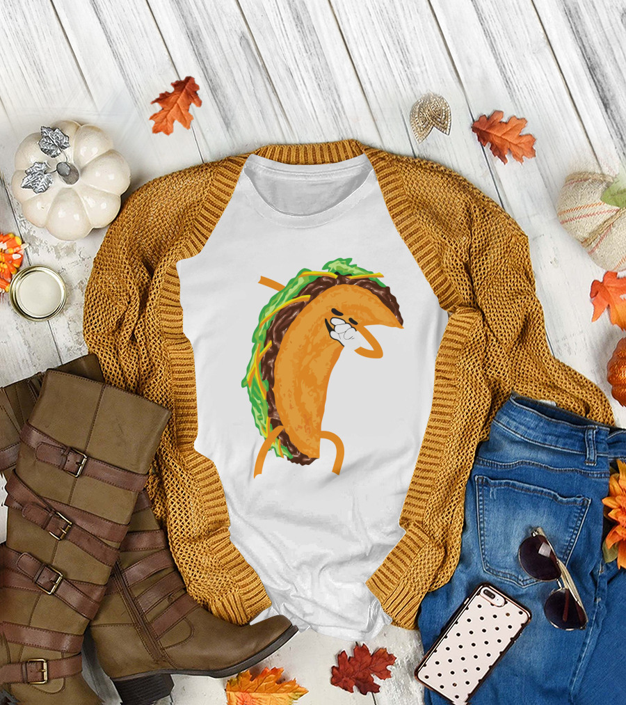 Tacos Tacos Tacos Tacos Dancing Taco Character T-Shirt