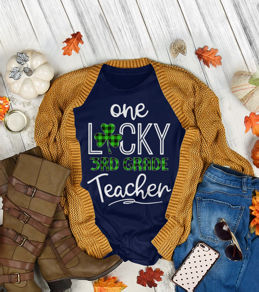 One Lucky Clover 3rd Grade Teacher Classroom St. Patrick's Day T-Shirt