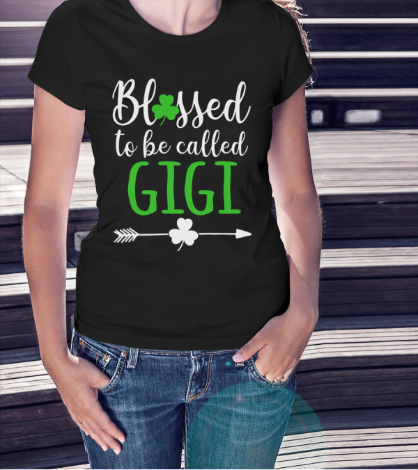 Blessed To Be Called GiGi Shamrocks Arrow T-Shirt