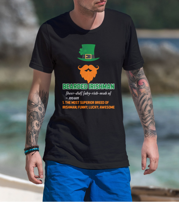 BEARDED IRISHMAN FUNNY LUCKY AWESOME T-Shirt