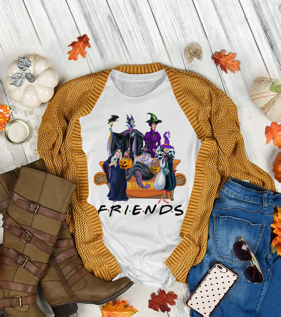 FRIENDS Halloween Villains Couch Scene T-Shirt