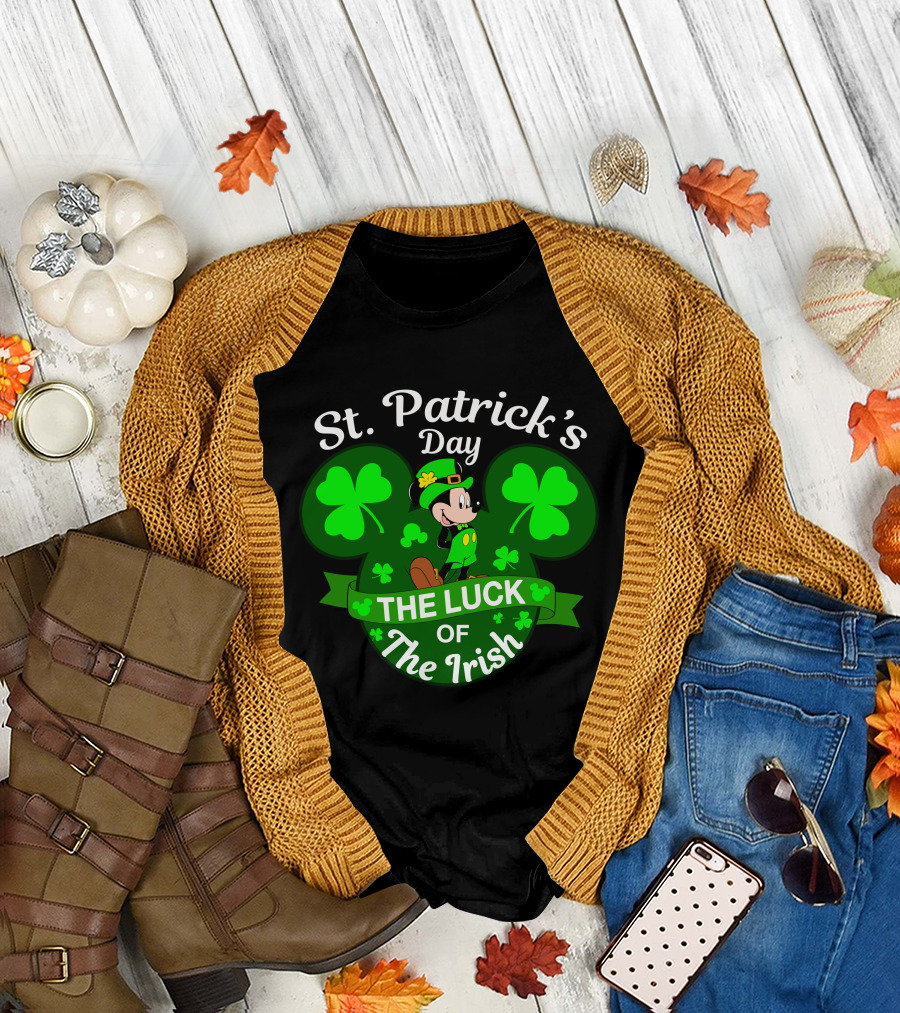 St. Patrick's Day Mickey The Luck of the Irish T-Shirt