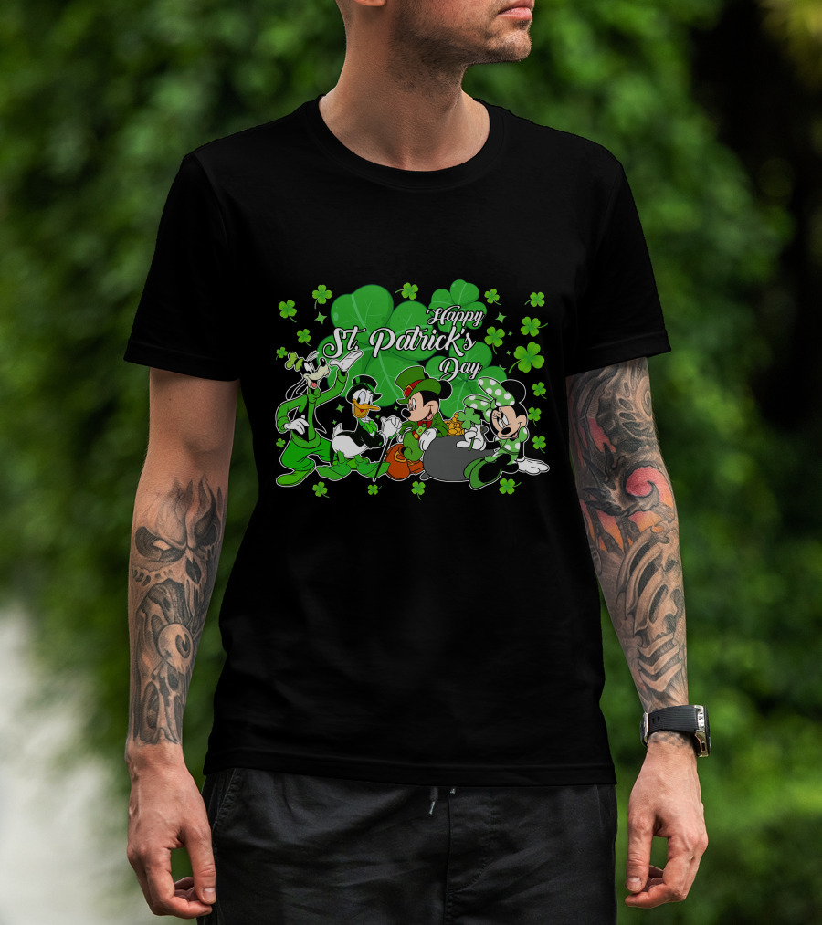 Happy St. Patrick's Day Mickey And Friends T-Shirt