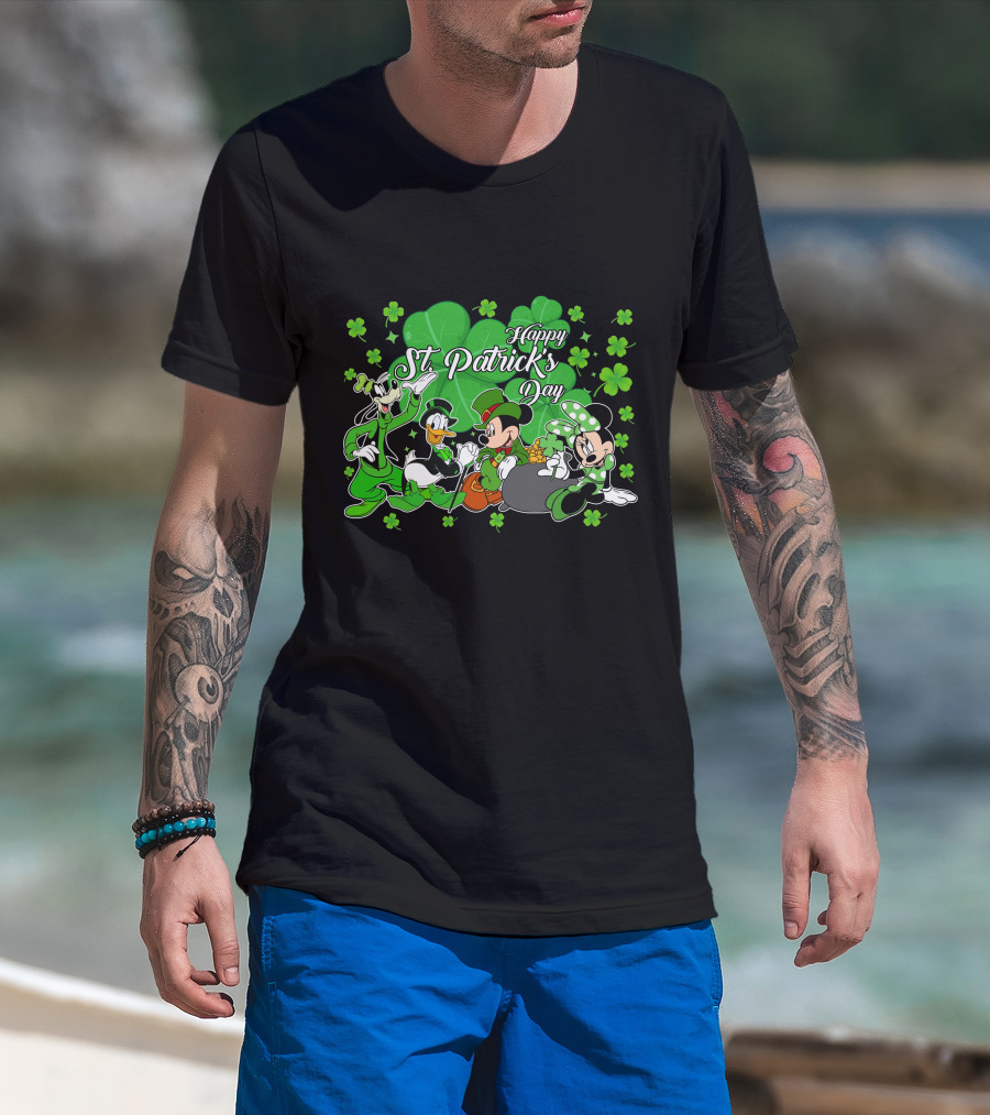 Happy St. Patrick's Day Mickey And Friends T-Shirt