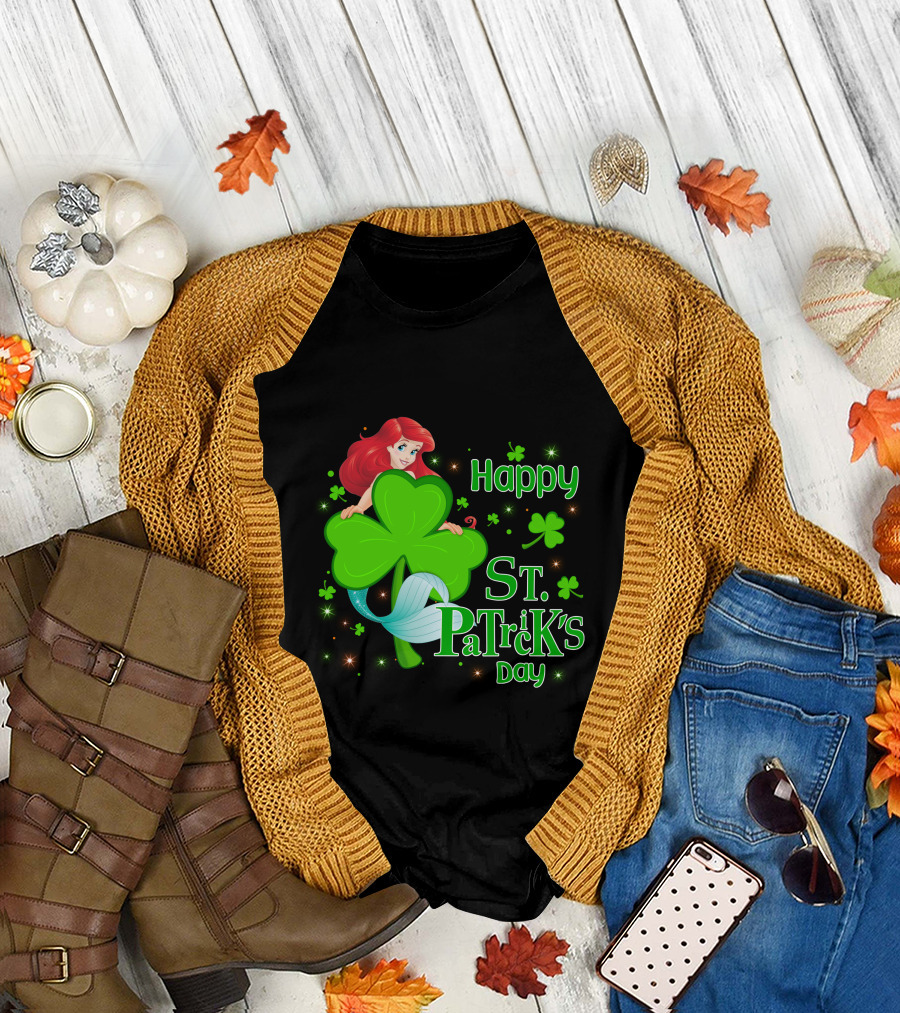 Happy St. Patrick's Day Ariel T-Shirt