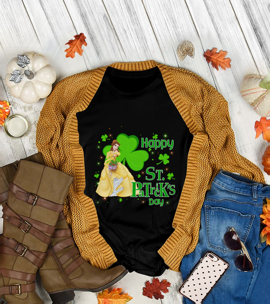 Happy St. Patrick's Day Belle Clover T-Shirt