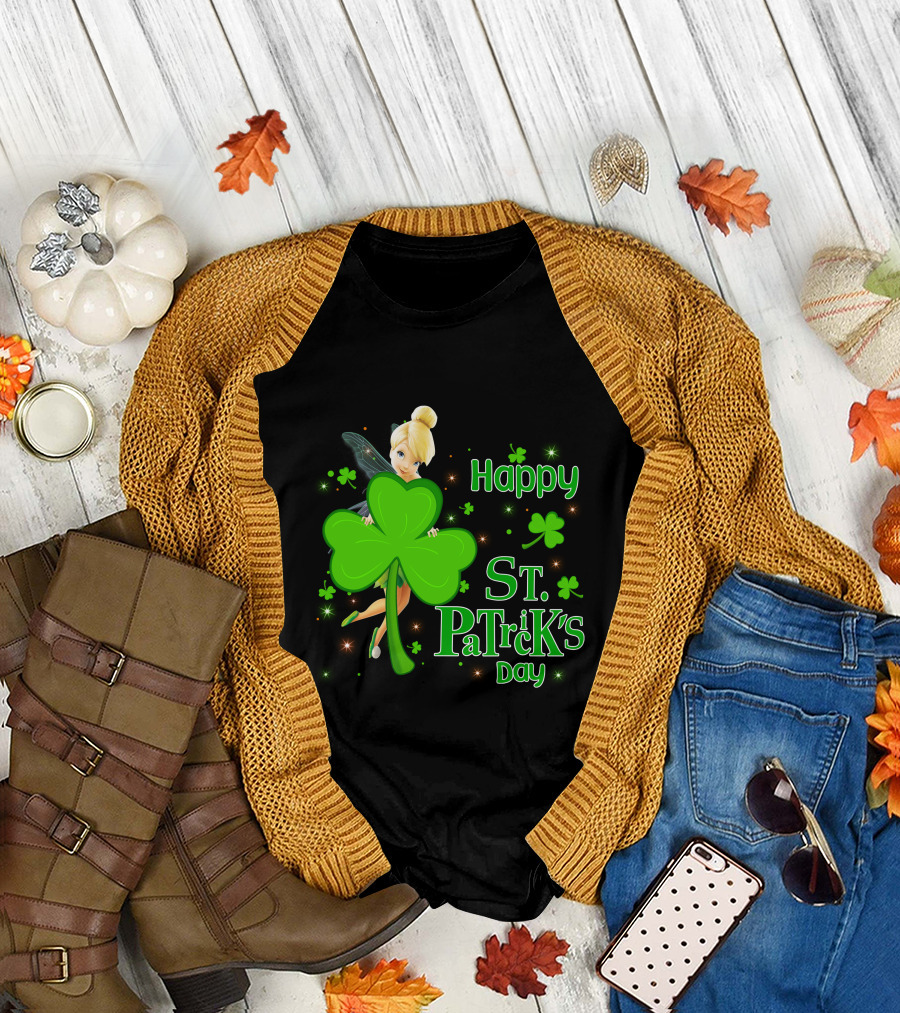 Tinkerbell Happy St. Patrick's Day T-Shirt