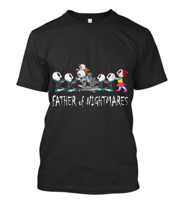 Father Of Nightmares Skeleton Kids Five Boys One Girl T-Shirt
