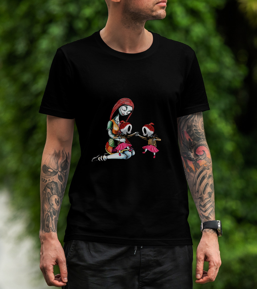 Twin Girls Mother Of Nightmares Sally And Her Daughters T-Shirt