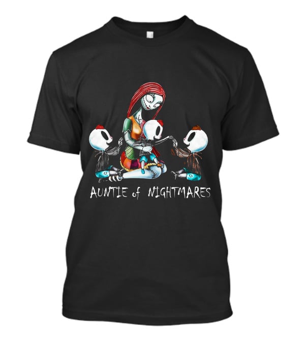 Auntie Of Nightmares With 3 Boys Inspired By Tim Burton's T-Shirt