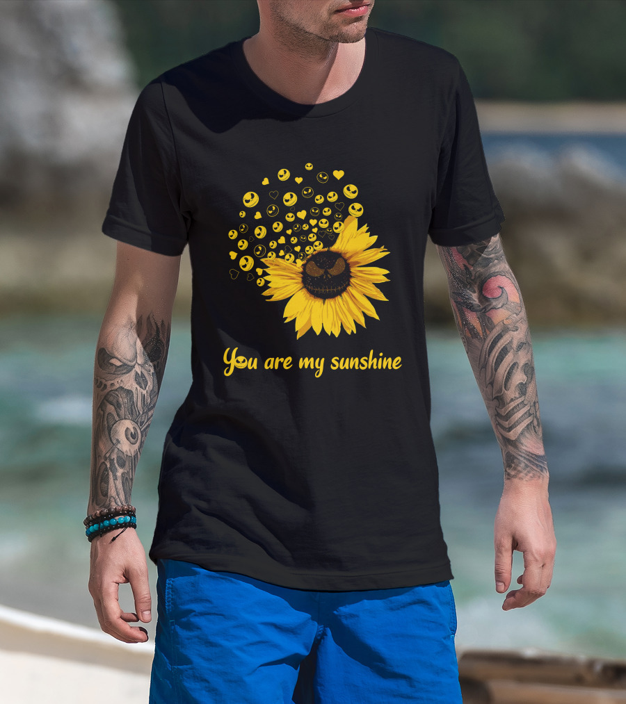 You Are My Sunshine Smiling Sunflower Faces T-Shirt