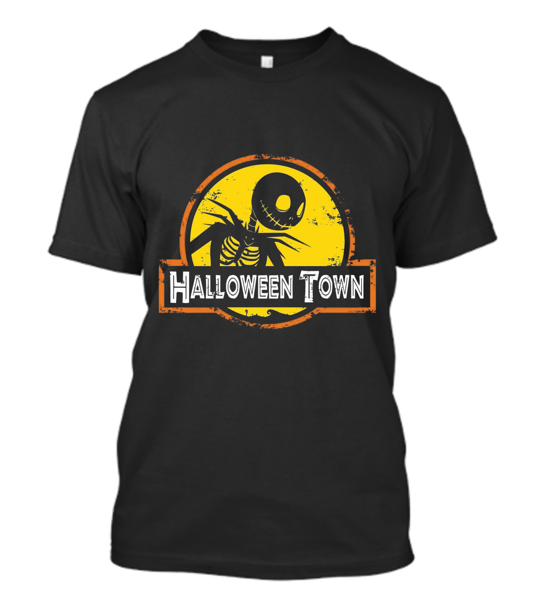 Halloween Town Skeleton Jack O'Lantern Moon T-Shirt