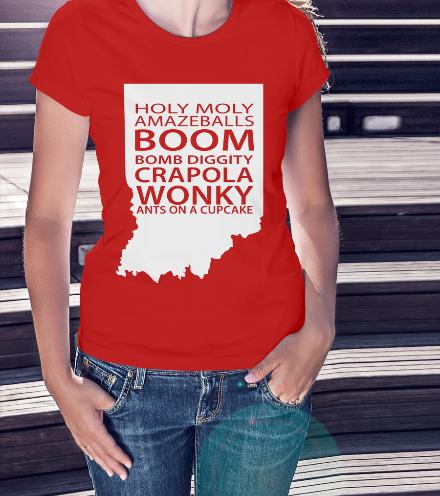 Holy Moly Amazeballs Boom Bomb Diggity Crapola Wonky Ants On A Cupcake T-Shirt