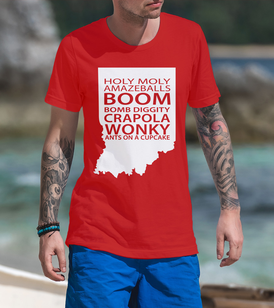 Holy Moly Amazeballs Boom Bomb Diggity Crapola Wonky Ants On A Cupcake T-Shirt