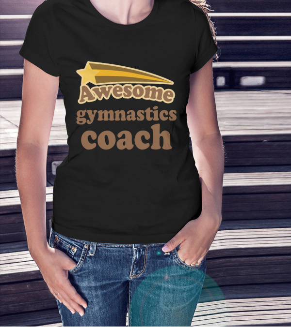 Awesome Gymnastics Coach Starburst Recognition T-Shirt