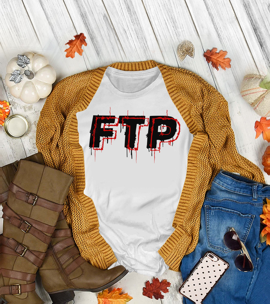 FTP Dripping Text T-Shirt