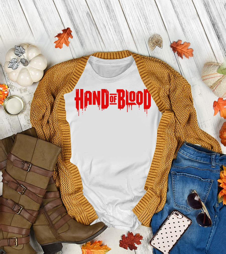 Handofblood Dripping Text T-Shirt