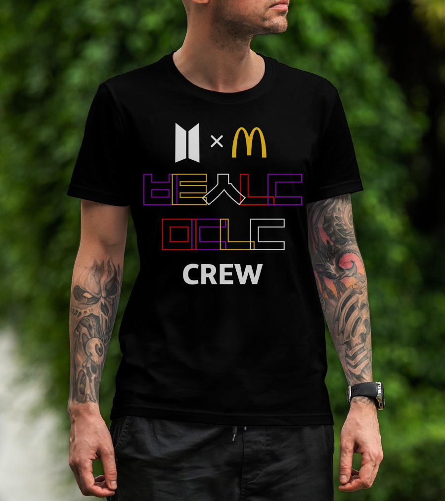 McDonald X BTS Collaboration Be A Music Crew T-Shirt