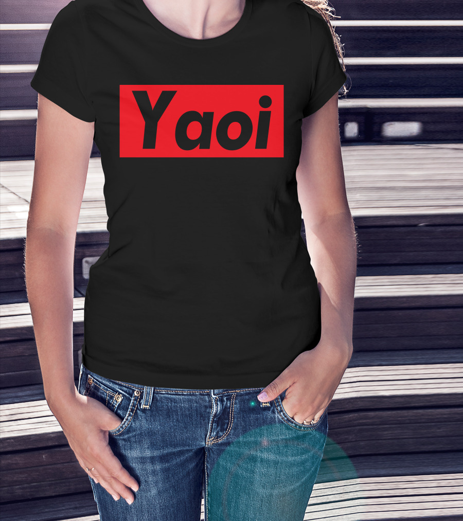 Yaoi Red Black Bold Text Manga T-Shirt