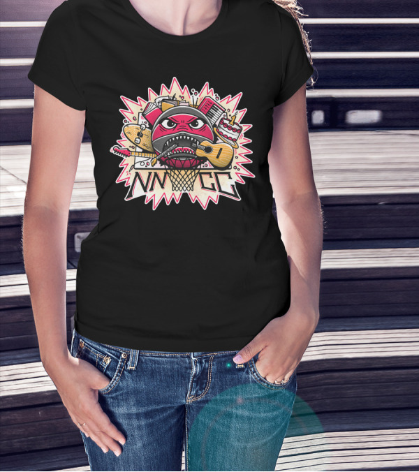 NNNGG Lem Lemm Basketball Guitar Music Elements T-Shirt