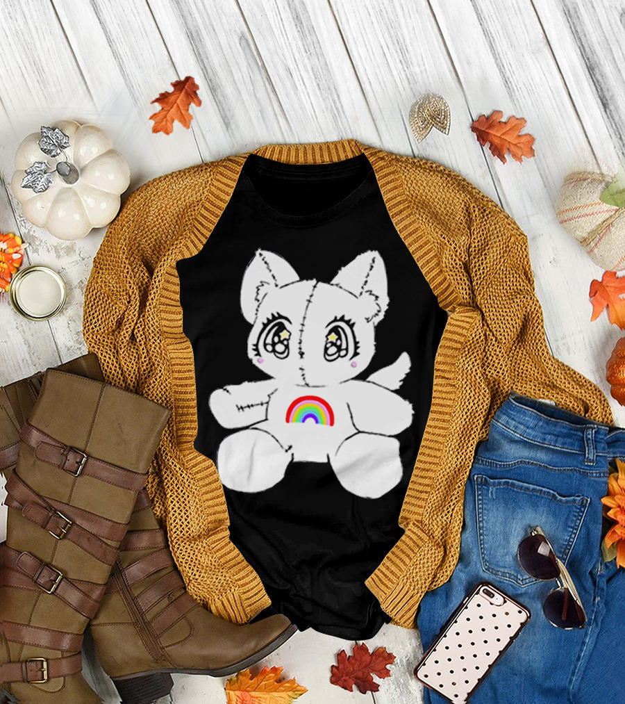 Slayyyter Rainbow Cat Plushie T-Shirt