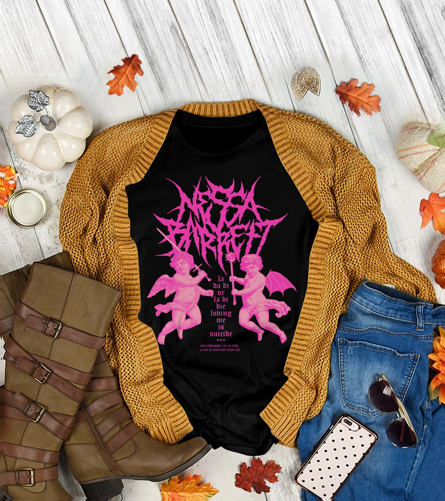 Nessa Barrett La Da Di Or La Di Die Loving Me Is Suicide Cherubs T-Shirt