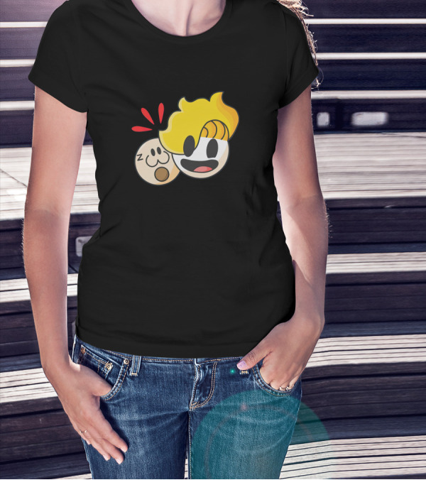 Haminations Animated Faces With Yellow Hair And Expressions T-Shirt