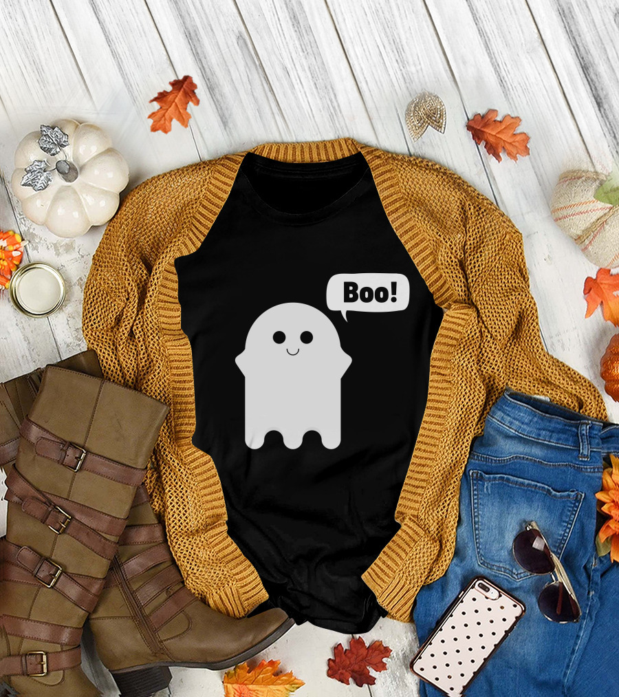 Cute Smiley Ghost Boo Edition T-Shirt
