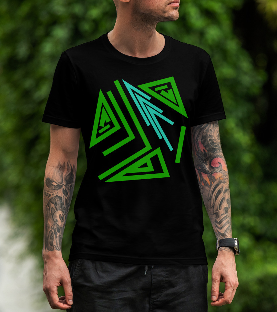 Mystical Geometry Alchemy Symbol And Magic Runes Sign T-Shirt