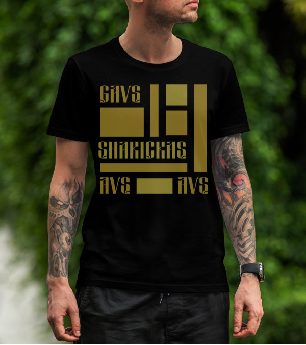 CAVS SHARICKAS AVS AVS Unique Lettering T-Shirt