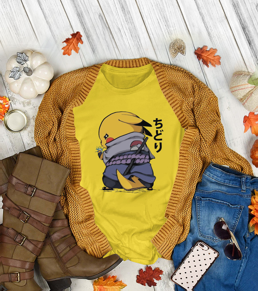 Pika Chidori Ninja Mashup for Fans T-Shirt