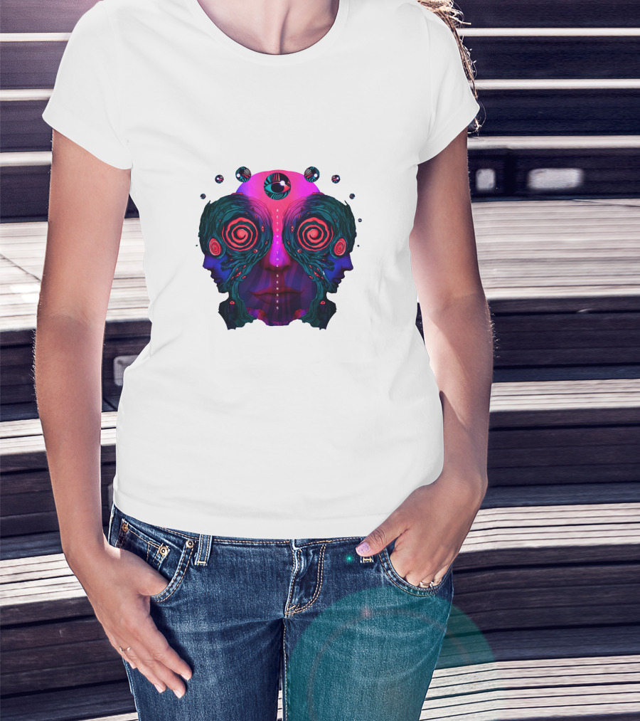 Rezz Beyond The Senses Psychedelic Faces T-Shirt